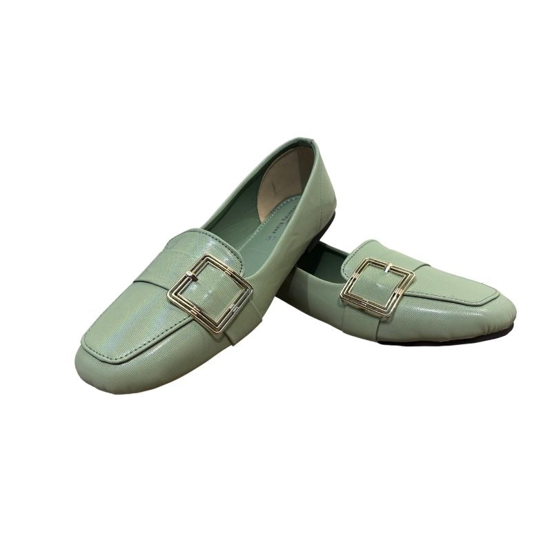 Pastel Green Loafers