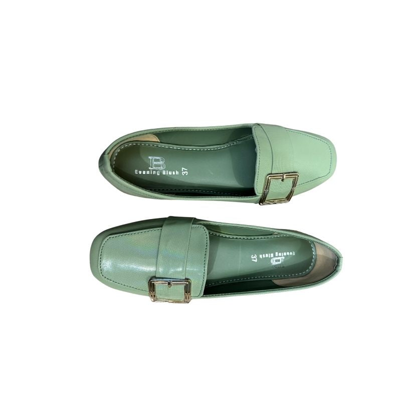 Pastel Green Loafers