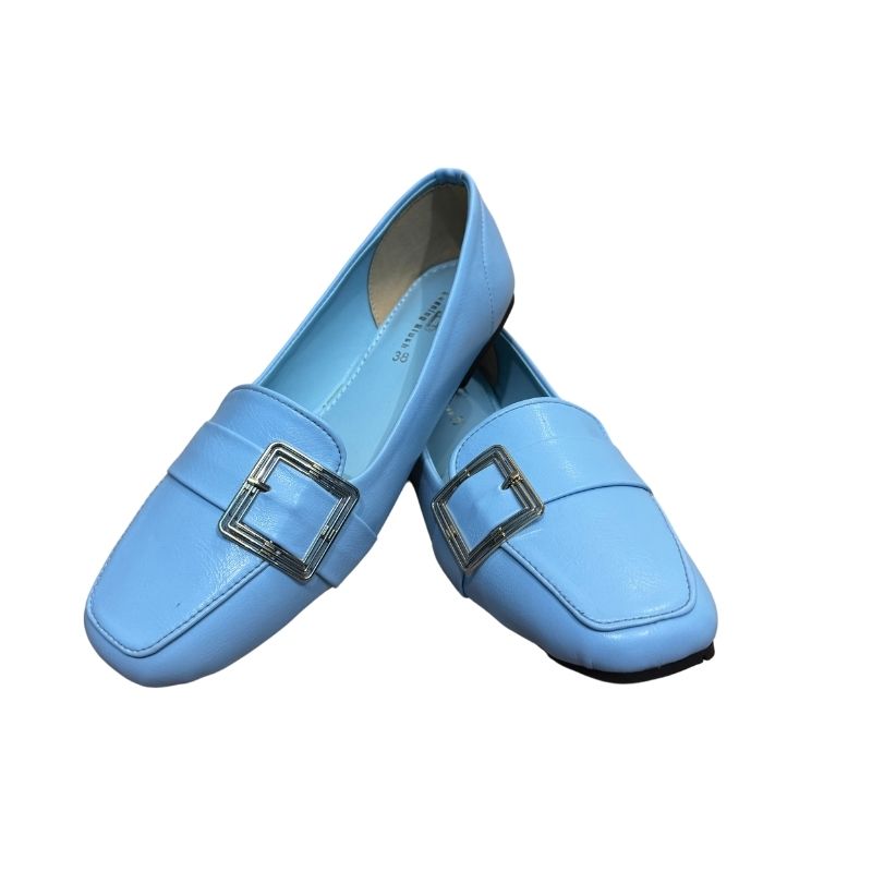 Chic Pastel Blue Loafers