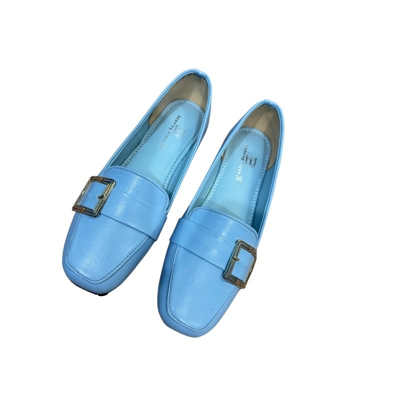 Chic Pastel Blue Loafers